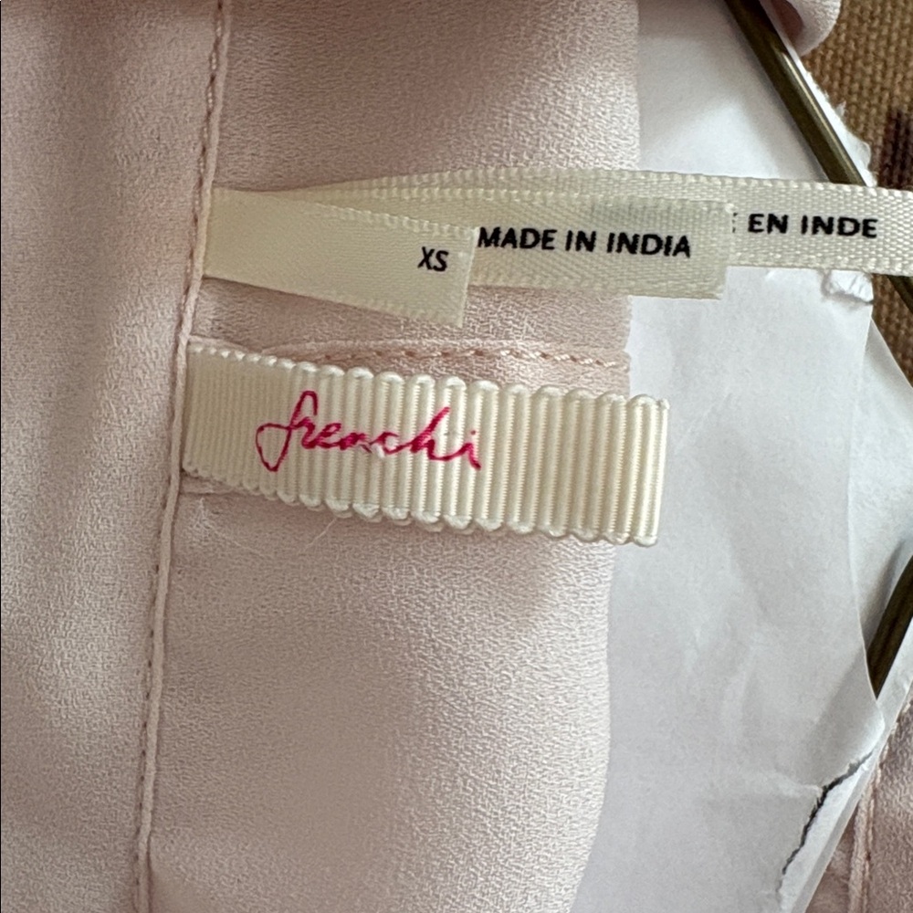 Frenchi Blush Pink Sheer Blouse - Picture 2 of 7
